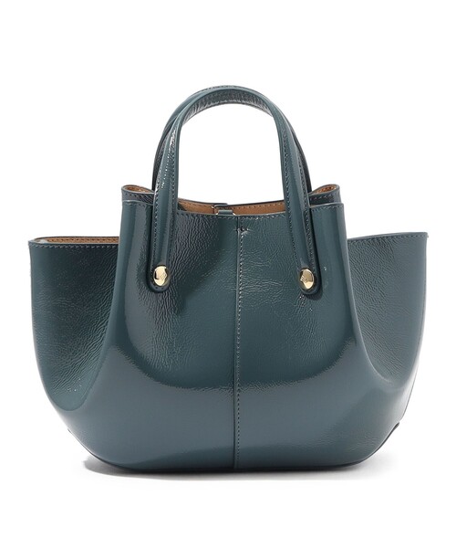 Atelier TOMORROWLAND SHELL MINI エナメルバッグ（ハンドバッグ