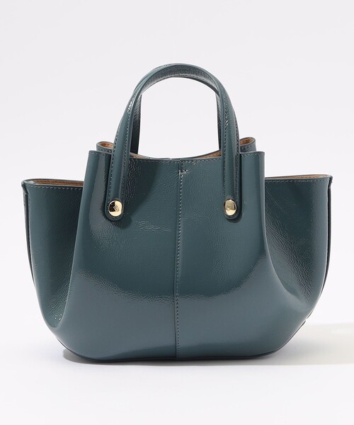 Atelier TOMORROWLAND SHELL MINI エナメルバッグ（ハンドバッグ