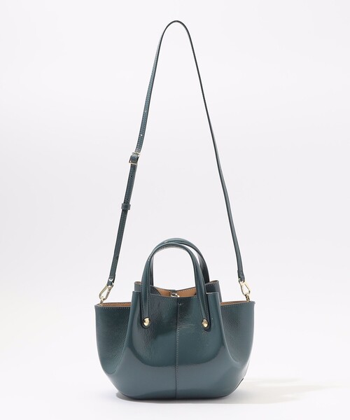 TOMORROWLAND （トゥモローランド）の「Atelier TOMORROWLAND SHELL MINI エナメルバッグ（ハンドバッグ・レディース・イエロー/ブルー・FREE）」の11枚目の写真