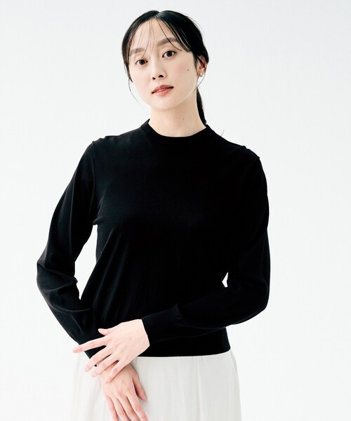 UNTITLED（アンタイトル）の「【洗える/カジュアルフォーマル】2WAYレース襟ニットプルオーバー（ニット/セーター・レディース・ブラック/ネイビー・44/04/02/00/48）」の16枚目の写真