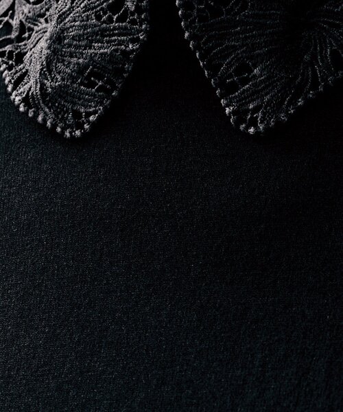 UNTITLED（アンタイトル）の「【洗える/カジュアルフォーマル】2WAYレース襟ニットプルオーバー（ニット/セーター・レディース・ブラック/ネイビー・44/04/02/00/48）」の18枚目の写真