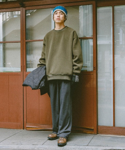 niko and...（ニコアンド）の「起毛ワイドイージ－パンツ（その他パンツ・メンズ・カーキ/ブラック/ブラウン/チャコール・LARGE/MEDIUM）」の5枚目の写真