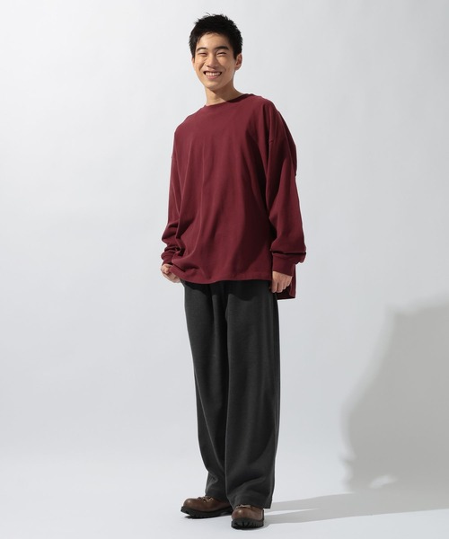 niko and...（ニコアンド）の「起毛ワイドイージ－パンツ（その他パンツ・メンズ・カーキ/ブラック/ブラウン/チャコール・LARGE/MEDIUM）」の11枚目の写真