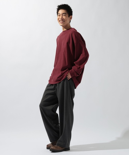 niko and...（ニコアンド）の「起毛ワイドイージ－パンツ（その他パンツ・メンズ・カーキ/ブラック/ブラウン/チャコール・LARGE/MEDIUM）」の12枚目の写真