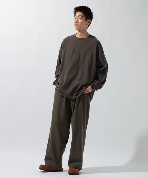 niko and...（ニコアンド）の「起毛ワイドイージ－パンツ（その他パンツ・メンズ・カーキ/ブラック/ブラウン/チャコール・LARGE/MEDIUM）」の21枚目の写真