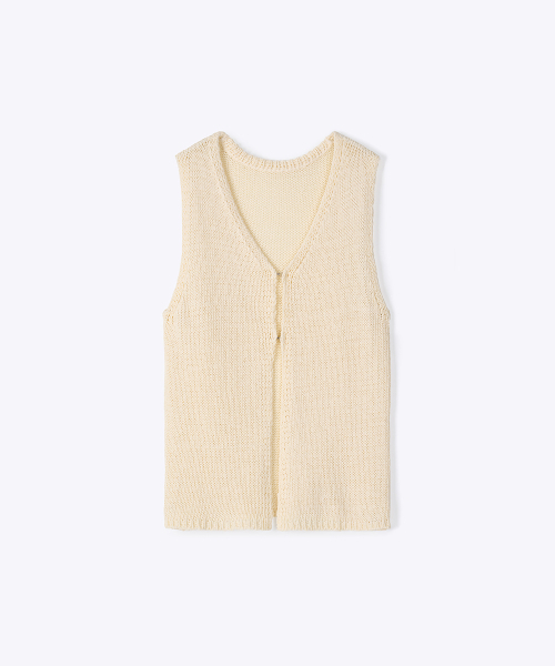 320SHOWROOM(320ショールーム)の「Filo Hook Knit Vest Cream(ニット/セーター・レディース・アイボリー・FREE)」の4枚目の写真
