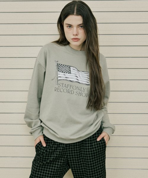 STAFF ONLY(スタッフオンリー)の「OLD GLORY SWEATSHIRTS (OLIVE)(スウェット・レディース・その他・SMALL/MEDIUM/LARGE)」の1枚目の写真
