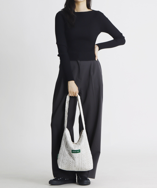 GREEN STUFF(グリーンスタッフ)の「seem full bag 62 - ethnic lace ivory(エコバッグ/サブバッグ・レディース・その他・FREE)」の3枚目の写真