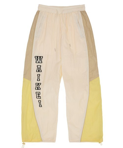 セール】カラー ブロック レーシング トラック パンツ イエロー