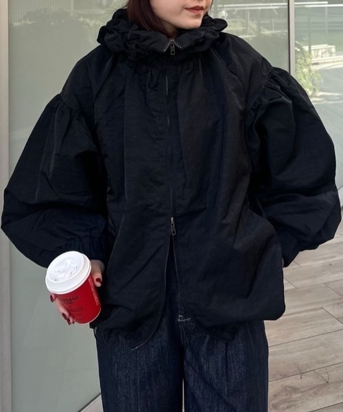 ギャザーネックブルゾン（ブルゾン）｜STYLEMIXER（スタイルミキサー