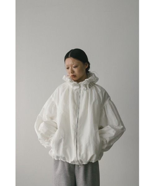 ギャザーネックブルゾン