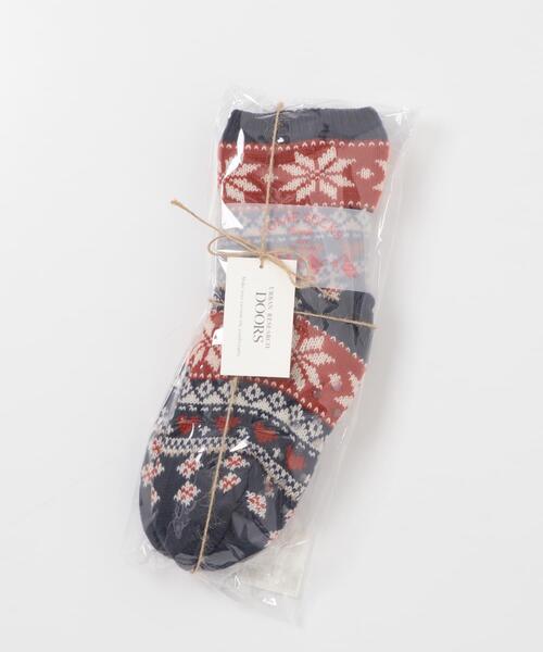 URBAN RESEARCH DOORS（アーバンリサーチドアーズ）の「ルームソックス（ソックス/靴下・レディース・ネイビー/アイボリー・ONE）」の4枚目の写真