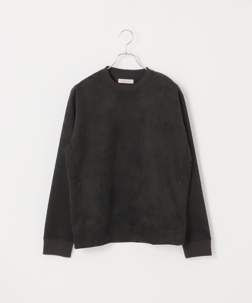 B.C STOCK（ベーセーストック）の「フェイクスエード クルーネックプルオーバー（スウェット・メンズ・ブラック/アイボリー/チャコールグレー/ブルー系その他・MEDIUM/LARGE）」の21枚目の写真