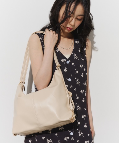 Unitage（ユニテージ）の「2wayフェイクレザートート【select item】（トートバッグ・レディース・ブラウン/ブラック/アイボリー・FREE）」の17枚目の写真