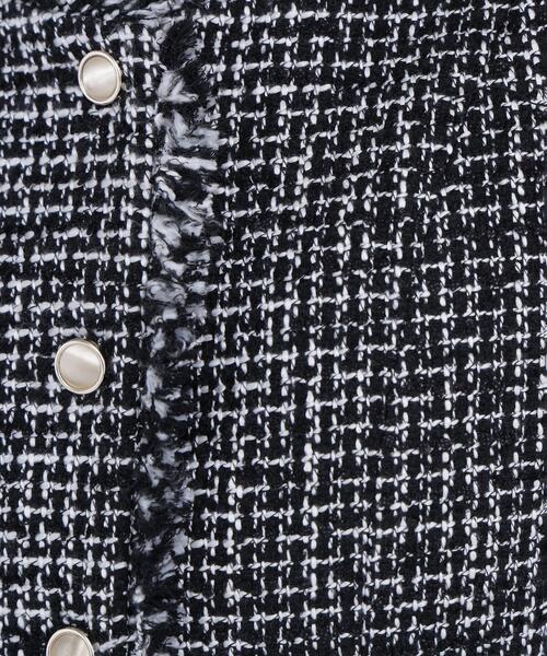 NATURAL BEAUTY BASIC（ナチュラルビューティーベーシック）の「◇ツイードシリーズ ペプラムジレ（その他アウター・レディース・ホワイト系その他/ブラック系その他・SMALL/MEDIUM）」の10枚目の写真