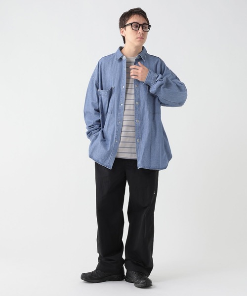 GEORGE'S(ジョージズ)の「デニムオーバーシャツ(シャツ/ブラウス・メンズ・ブルー/ブラック・MEDIUM/LARGE)」の16枚目の写真