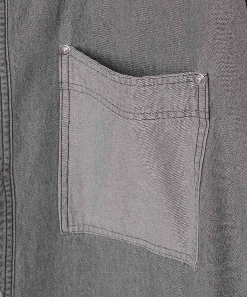 GEORGE'S(ジョージズ)の「デニムオーバーシャツ(シャツ/ブラウス・メンズ・ブルー/ブラック・MEDIUM/LARGE)」の10枚目の写真