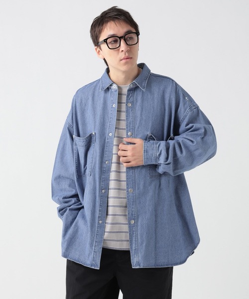 GEORGE'S(ジョージズ)の「デニムオーバーシャツ(シャツ/ブラウス・メンズ・ブルー/ブラック・MEDIUM/LARGE)」の22枚目の写真