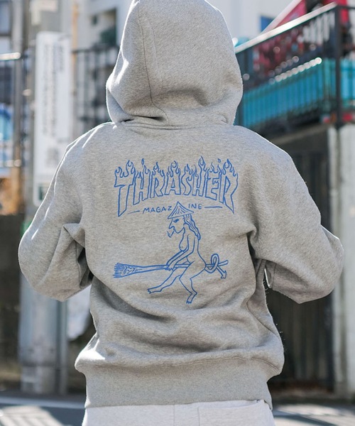 WITCH ZIP HOODIE свитшот‑парка / худи на молнии черный print
