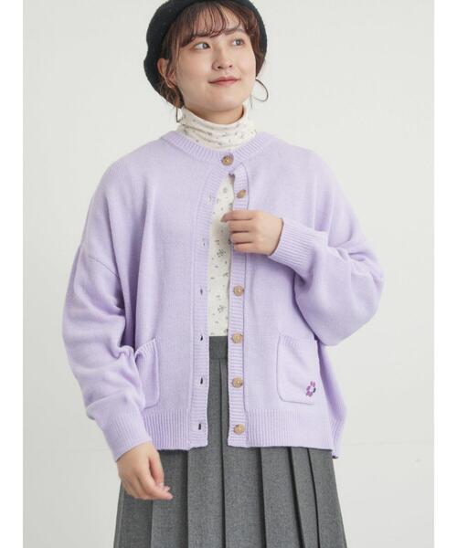 セール】花刺繍入りカーディガン（カーディガン/ボレロ）｜Samansa