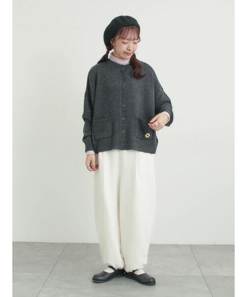 セール】花刺繍入りカーディガン（カーディガン/ボレロ）｜Samansa