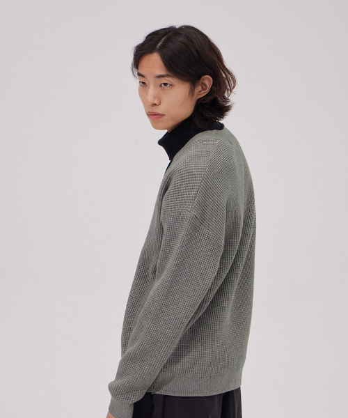 MAKEITTO(メイキット)の「デイリービスコースカーディガン_グレー(カーディガン/ボレロ・メンズ・その他・XX-LARGE/X-LARGE/LARGE/MEDIUM)」の4枚目の写真
