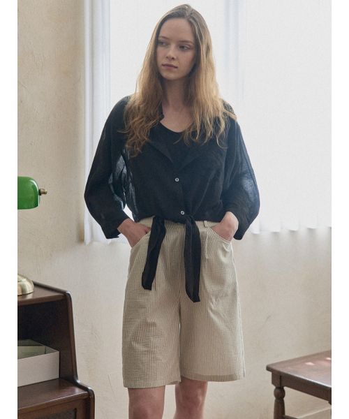 AVANT-G（アバン）の「Stripe Short Pants - CREAM（その他パンツ・レディース・その他・FREE）」の2枚目の写真