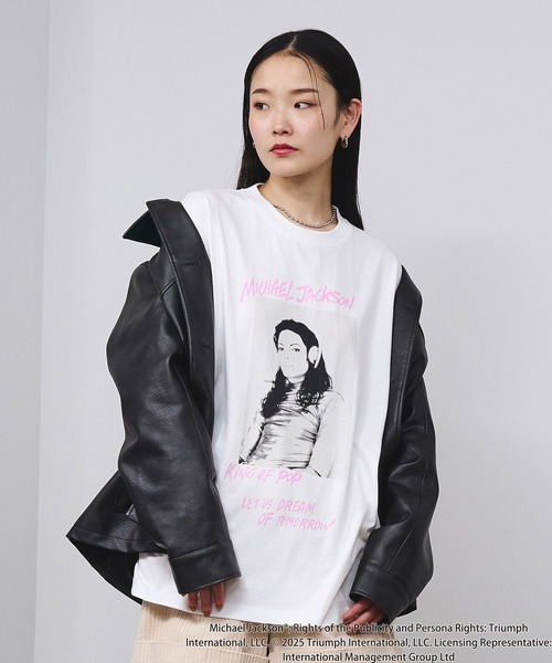 ROSE BUD（ローズバッド）の「(Michael Jackson)SCREAM L/S TEE（Tシャツ/カットソー・レディース・ブラック/ホワイト・ONE SIZE）」の17枚目の写真