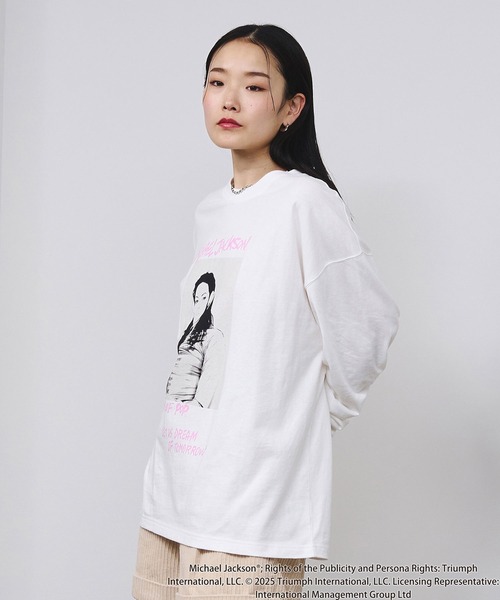 ROSE BUD（ローズバッド）の「(Michael Jackson)SCREAM L/S TEE（Tシャツ/カットソー・レディース・ブラック/ホワイト・ONE SIZE）」の19枚目の写真