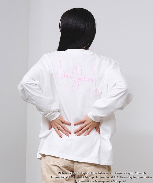 ROSE BUD（ローズバッド）の「(Michael Jackson)SCREAM L/S TEE（Tシャツ/カットソー・レディース・ブラック/ホワイト・ONE SIZE）」の20枚目の写真