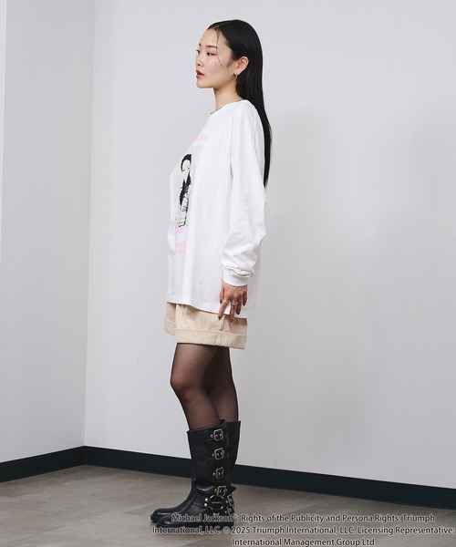 ROSE BUD（ローズバッド）の「(Michael Jackson)SCREAM L/S TEE（Tシャツ/カットソー・レディース・ブラック/ホワイト・ONE SIZE）」の22枚目の写真