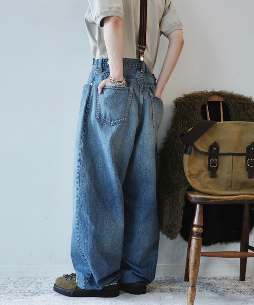 JOURNAL STANDARD LUXE(ジャーナルスタンダード ラックス)の「《追加2》13OZデニム タックラウンドパンツ(デニムパンツ・レディース・ネイビー・SMALL/MEDIUM)」の18枚目の写真