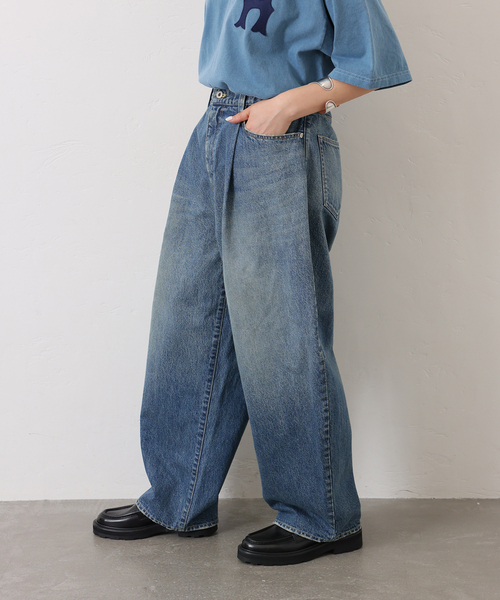 JOURNAL STANDARD LUXE(ジャーナルスタンダード ラックス)の「《追加2》13OZデニム タックラウンドパンツ(デニムパンツ・レディース・ネイビー・SMALL/MEDIUM)」の19枚目の写真