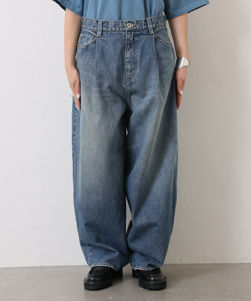 JOURNAL STANDARD LUXE(ジャーナルスタンダード ラックス)の「《追加2》13OZデニム タックラウンドパンツ(デニムパンツ・レディース・ネイビー・SMALL/MEDIUM)」の21枚目の写真