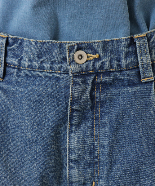 JOURNAL STANDARD LUXE(ジャーナルスタンダード ラックス)の「《追加2》13OZデニム タックラウンドパンツ(デニムパンツ・レディース・ネイビー・SMALL/MEDIUM)」の2枚目の写真