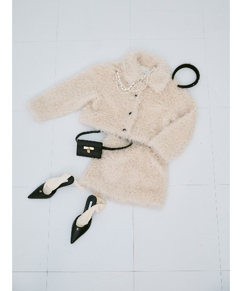 EIMY ISTOIRE(エイミーイストワール)の「ECOPEL FOUX FUR JACKET(ブルゾン・レディース・アイボリー・F)」の5枚目の写真