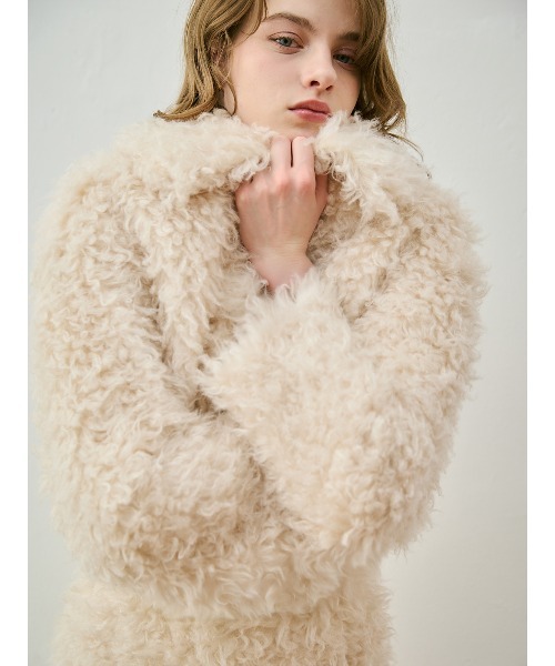 EIMY ISTOIRE(エイミーイストワール)の「ECOPEL FOUX FUR JACKET(ブルゾン・レディース・アイボリー・F)」の4枚目の写真