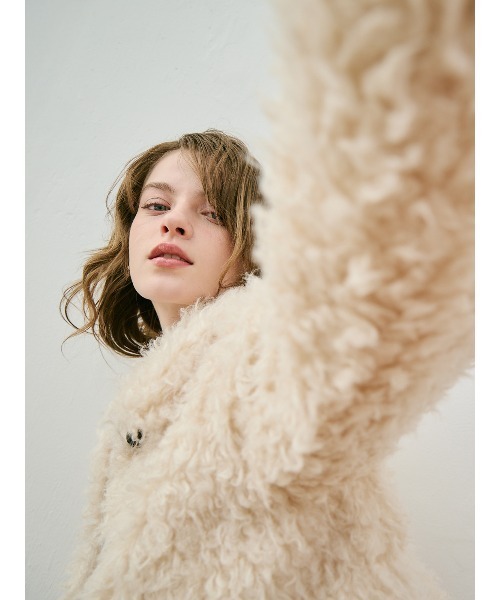 EIMY ISTOIRE(エイミーイストワール)の「ECOPEL FOUX FUR JACKET(ブルゾン・レディース・アイボリー・F)」の10枚目の写真