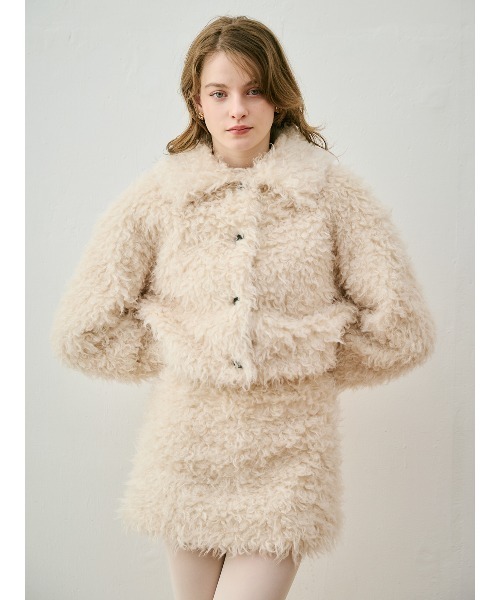 EIMY ISTOIRE(エイミーイストワール)の「ECOPEL FOUX FUR JACKET(ブルゾン・レディース・アイボリー・F)」の7枚目の写真