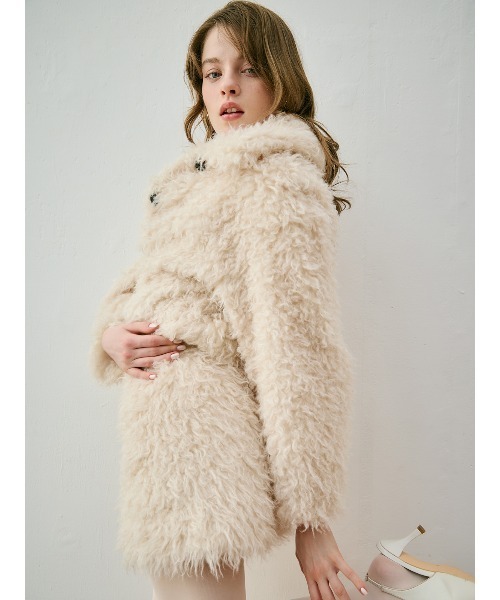 EIMY ISTOIRE(エイミーイストワール)の「ECOPEL FOUX FUR JACKET(ブルゾン・レディース・アイボリー・F)」の11枚目の写真