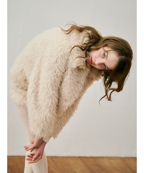 EIMY ISTOIRE(エイミーイストワール)の「ECOPEL FOUX FUR JACKET(ブルゾン・レディース・アイボリー・F)」の13枚目の写真