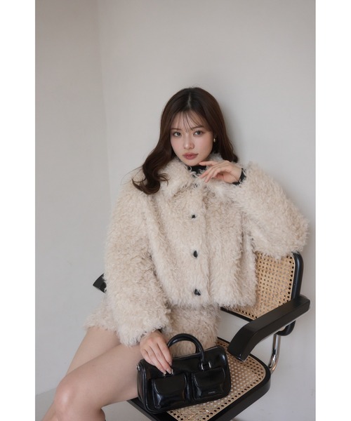 EIMY ISTOIRE(エイミーイストワール)の「ECOPEL FOUX FUR JACKET(ブルゾン・レディース・アイボリー・F)」の22枚目の写真
