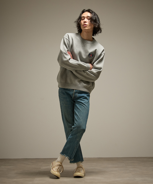 PARIS SAINT-GERMAIN（パリサンジェルマン）の「【Paris Saint-Germain / パリ・サン＝ジェルマン】 JP Sweat like Knit EMBLEM（ニット/セーター・メンズ・ネイビー/ライトグレー・MEDIUM/X-LARGE/LARGE）」の19枚目の写真