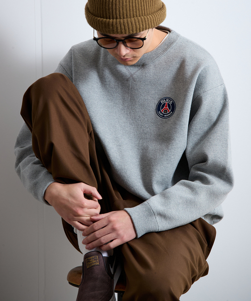 PARIS SAINT-GERMAIN（パリサンジェルマン）の「【Paris Saint-Germain / パリ・サン＝ジェルマン】 JP Sweat like Knit EMBLEM（ニット/セーター・メンズ・ネイビー/ライトグレー・MEDIUM/X-LARGE/LARGE）」の18枚目の写真