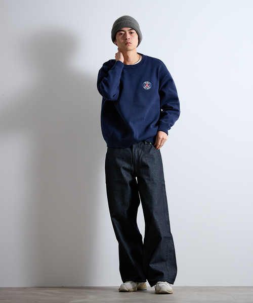 PARIS SAINT-GERMAIN（パリサンジェルマン）の「【Paris Saint-Germain / パリ・サン＝ジェルマン】 JP Sweat like Knit EMBLEM（ニット/セーター・メンズ・ネイビー/ライトグレー・MEDIUM/X-LARGE/LARGE）」の10枚目の写真