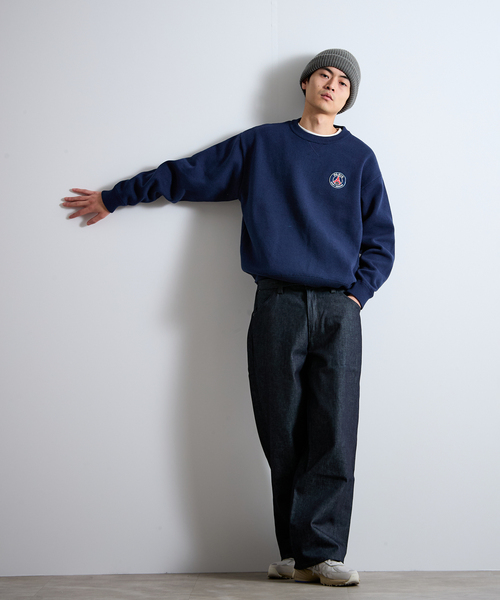 PARIS SAINT-GERMAIN（パリサンジェルマン）の「【Paris Saint-Germain / パリ・サン＝ジェルマン】 JP Sweat like Knit EMBLEM（ニット/セーター・メンズ・ネイビー/ライトグレー・MEDIUM/X-LARGE/LARGE）」の11枚目の写真