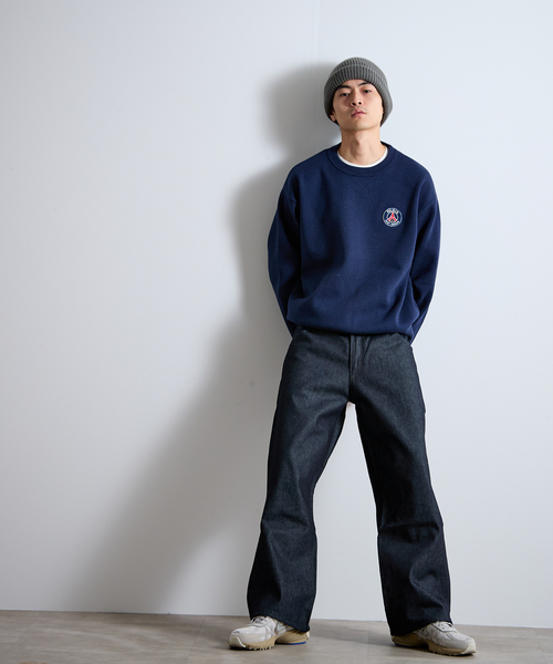 PARIS SAINT-GERMAIN（パリサンジェルマン）の「【Paris Saint-Germain / パリ・サン＝ジェルマン】 JP Sweat like Knit EMBLEM（ニット/セーター・メンズ・ネイビー/ライトグレー・MEDIUM/X-LARGE/LARGE）」の12枚目の写真