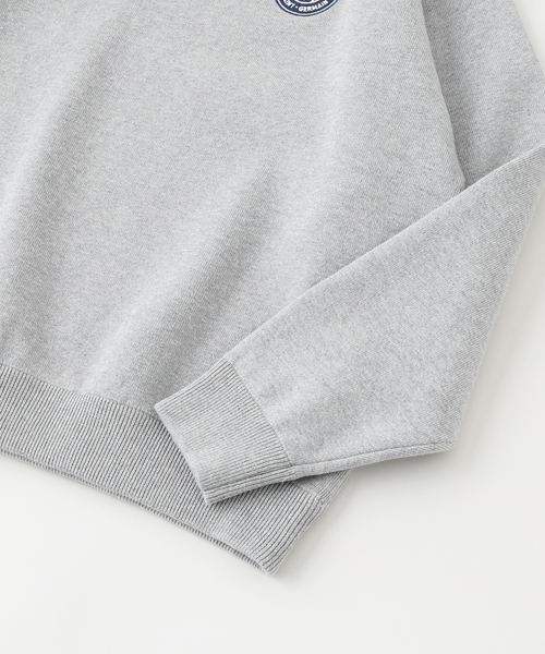 PARIS SAINT-GERMAIN（パリサンジェルマン）の「【Paris Saint-Germain / パリ・サン＝ジェルマン】 JP Sweat like Knit EMBLEM（ニット/セーター・メンズ・ネイビー/ライトグレー・MEDIUM/X-LARGE/LARGE）」の7枚目の写真