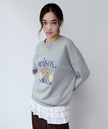 MAISON DE ROLA GRAPHIC SWEATSHIRT GRAY