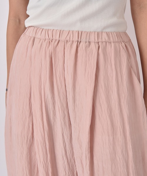 AKTE（アクテ）の「ボリュームクリンクルワイドパンツ（その他パンツ・レディース・ネイビー/ペールイエロー/ベビーピンク・FREE/TALL）」の9枚目の写真
